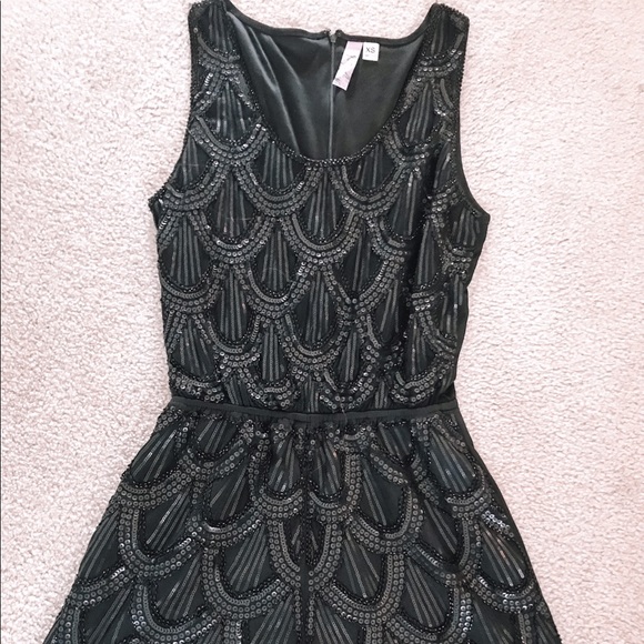 Francesca's Collections Other - Black sequined francescas romper